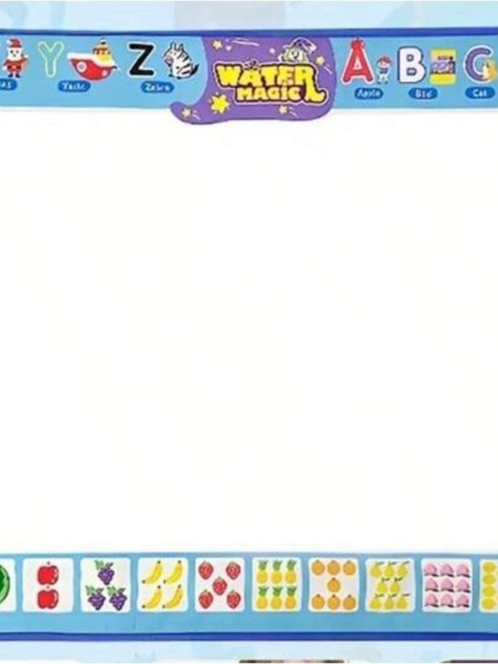 Kids Drawing Mat - Blue Educational Play Mat